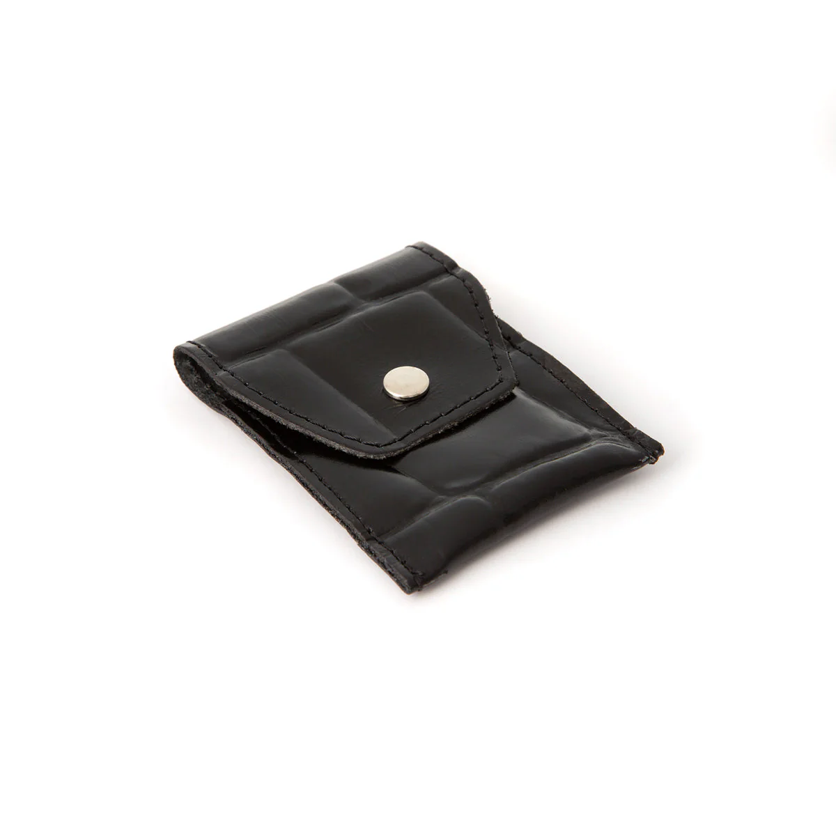 Mini Imitation Ivory Travel Mach3 Razor in Leather pouch - Image 4