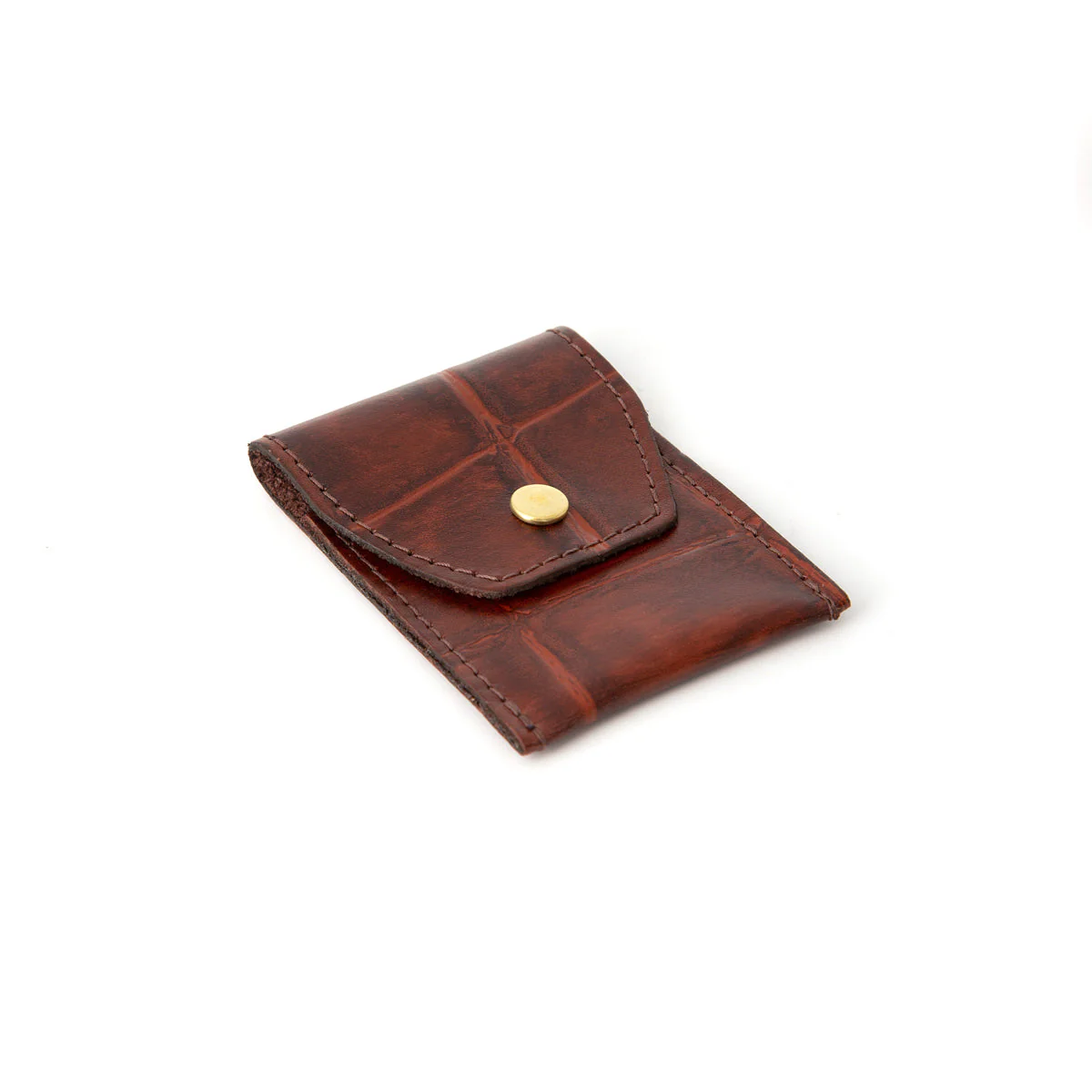 Mini Imitation Ivory Travel Mach3 Razor in Leather pouch - Image 5