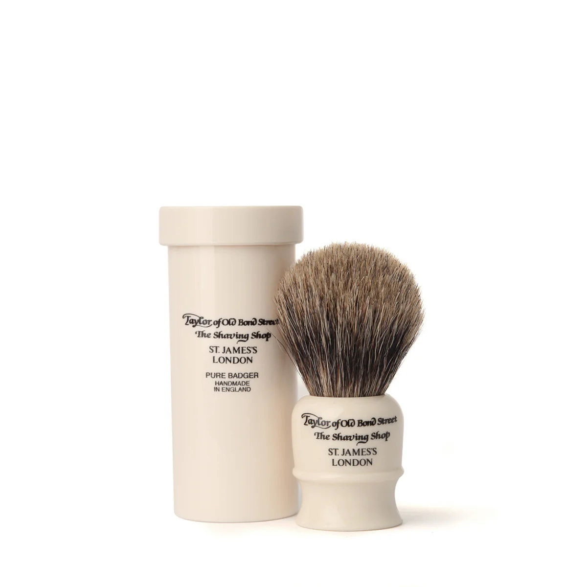 Travel Pure Badger Shaving Brush in Case - Image 2